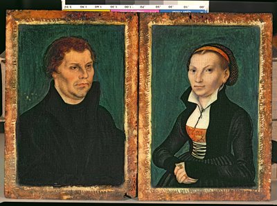 Martin Luther, Katharina von Bora by Lucas Cranach the Elder